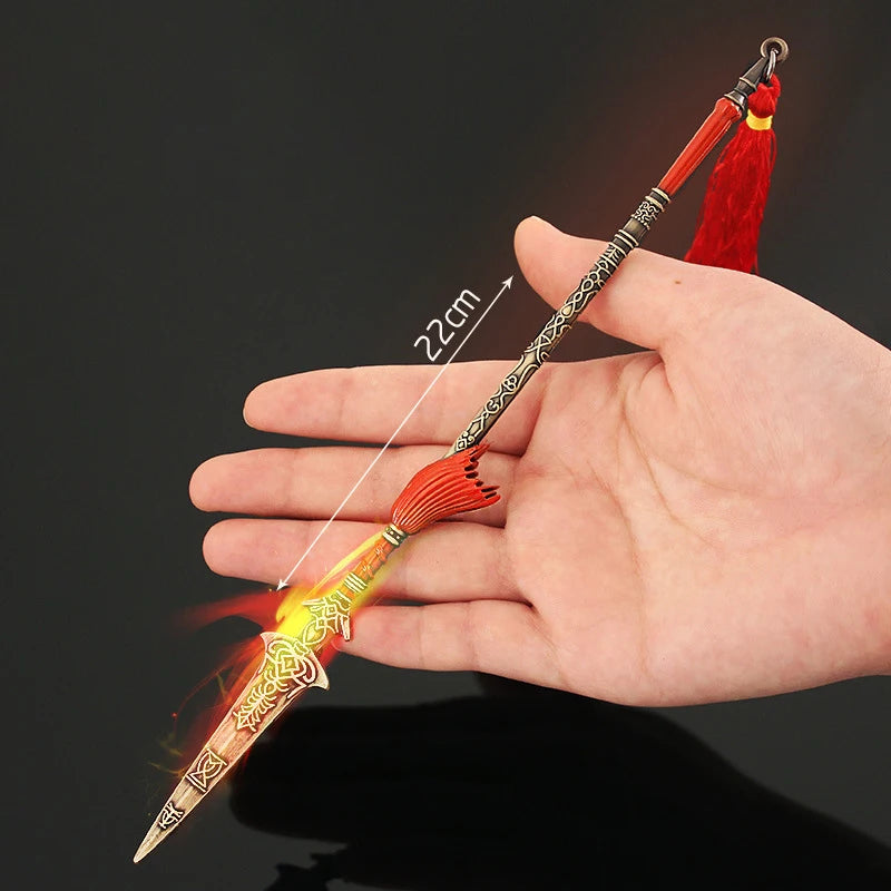 20Cm Dark Moon Greatsword Keychain Elden ER Game Ranni Weapon Game Peripheral Butterfly Sword Katana Model Key Ring Llavero Toys